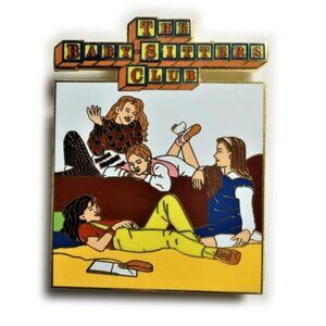 Babysitters Club Book 80s Themed Enamel Lapel Pin